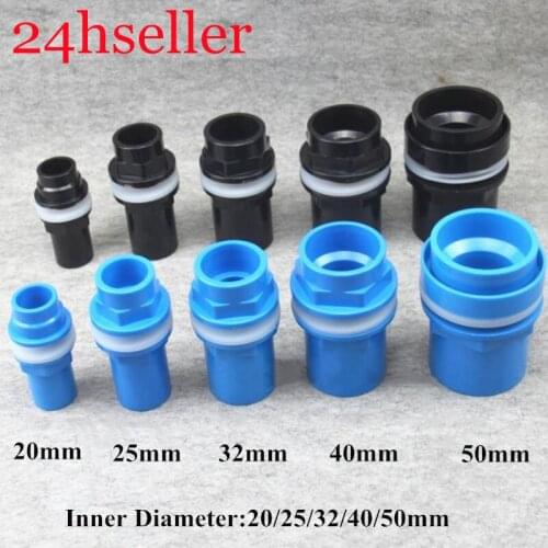 20-50mm PVC Pipe Connectors Thicken Fish Tank Pipe Drainage Connector Garden Drain UPVC Pipe Adapter Water Supply Pipe Fittings