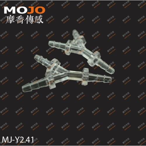2020 (1000pcs/Lots) MJ-Y2.41 3/32" hose joint Three way pipe connectors 2.4mm Y type pipe fitting