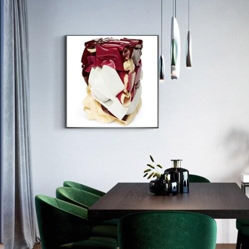 Abstract Canvas Painting Style Posters and Prints Wall Art Picture for Living Room Bedroom Home Decor No Frame