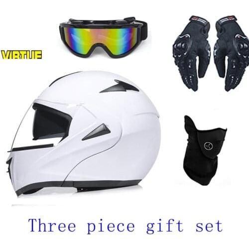 Electric motorcycle Bluetooth helmet, double lens, full helmet, running helmet, carbon fiber pattern mens helmet, double lens