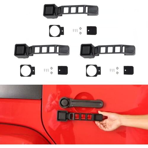 For Jeep Wrangler JK 2007-2017 Car Exterior Door Handle Cover Trim ABS Auto Molding Styling