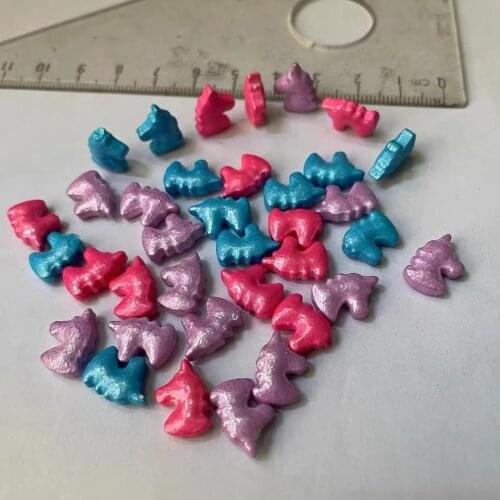 Unicorn Head Sprinkles Sugar Beads Dragees Sprinkles Mix Cake Sprinkle Decorations Silver Colorful Sugar Sprinkles Party Dec