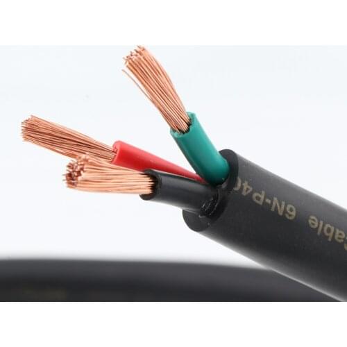 New Acrolink 6N-P4030 Fine OFC Power Cable (Per 1.0m) for DIY Audio Line for HiFi Audio Amplifier CD Player