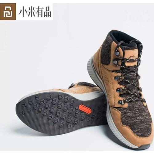 Youpin Extrek Non-slip Hiking Shoes Outdoor Leisure Men Vamp Stitching High-top Sneakers Winter Warm Lightweight Rebound Outsole