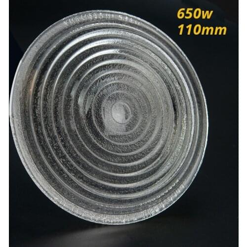 650W 110mm Diameter Round Glass Spotlight Fresnel Lens with IP23 Protection Grade 1PC