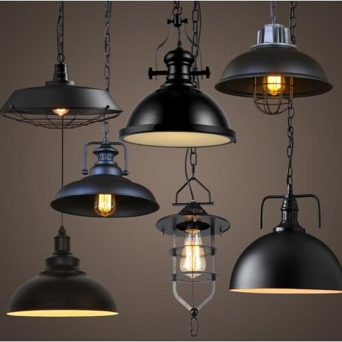 Retro small chandelier nostalgic creative lighting tea shop bar personality shop table single head lamp LL03151045