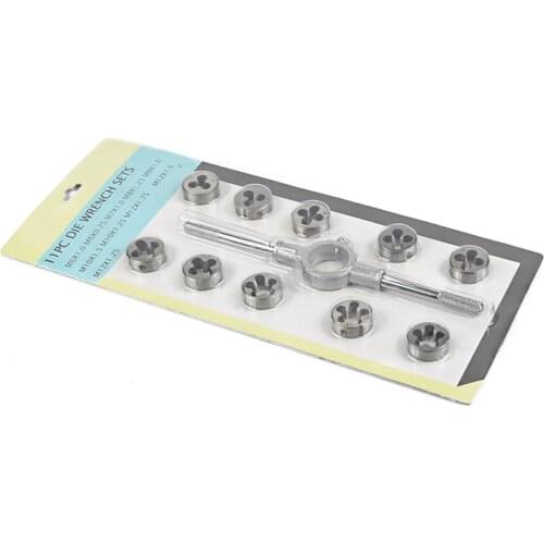 Metric Screw Die Rack Drift Holder Set Screw Die Combination Set 11Pc Set