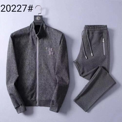 BILLIONAIRE Sportswear winter Cardigan set men 2021 new Business Casual zipper cotton high quality lattice embroidery M-4XL