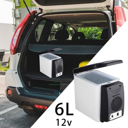 6L Mini Fridge Car Fridge Camping Freezer Car Refrigerator Cooler Travel Fishing Outdoors Auto Fridge 12V