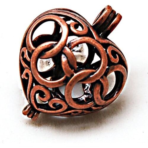 Miasol Can Be Open Locket Charm Necklaces Pendants Plated Brass Openable Heart Necklaces Pendant 25*30mm For Diy Jewelry Making