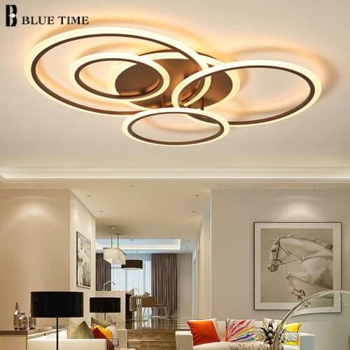 Surface Mounted Modern Led Chandelier For Living room Bedroom Dining room Kitchen Lustre Circles Led Ceiling Chandelier Lighting