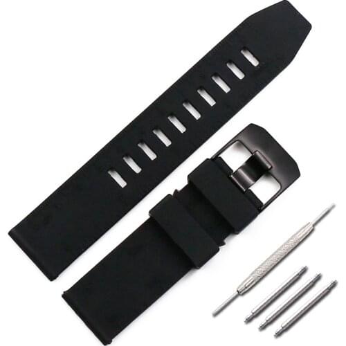 Silicone strap mens pin buckle 23mm watch accessories for luminox 3051 3057 6400 8821 3081 military strap outdoor sports band
