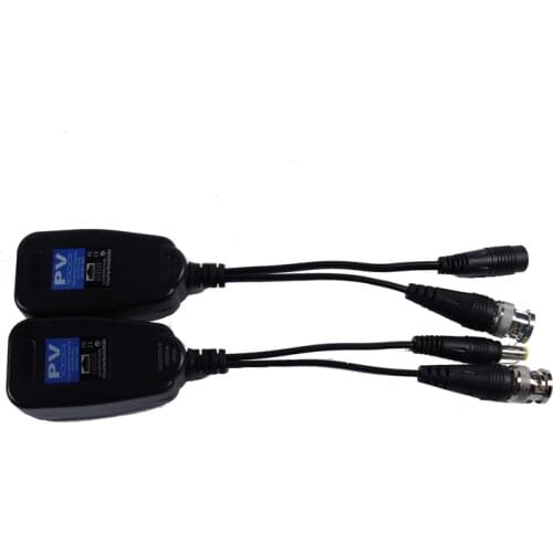 RJ45 1CH Passive Balun CCTV Balun Video Balun Transceiver Supply Power For HDCVI HDTVI AHD Analog High Definition Camera