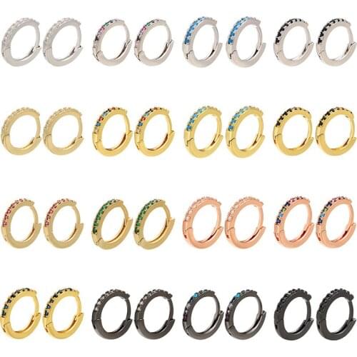 Gold Silver Color Hoop Earrings For Women Geometric Circle Earring Classic Statement Jewelry Wholesale Wedding Party Bijoux