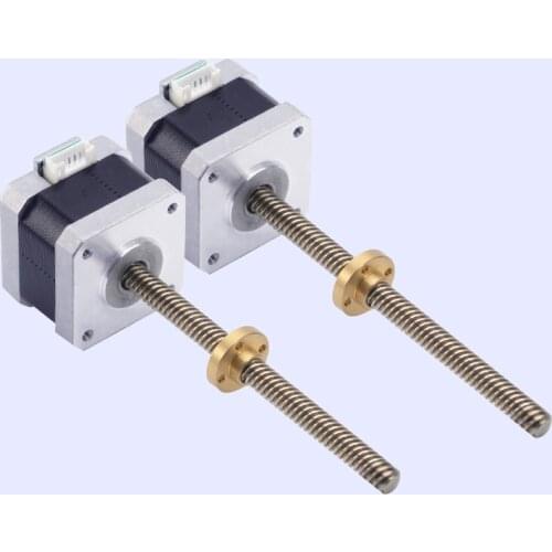 100-400mm 8MM T-screw Ball T8*2 Linear Motion Guide Moving Table Bearing Slide Rail+ 42*40 Nema 17 Stepper Motor for 3D Printer