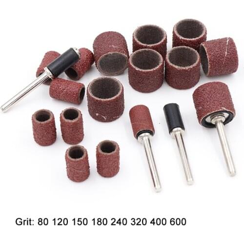 Sanding Bands Sleeves & Mandrels Grinding Electric Polishing Sandpaper Inner Diameter 9.5mm Circle Sand Ting