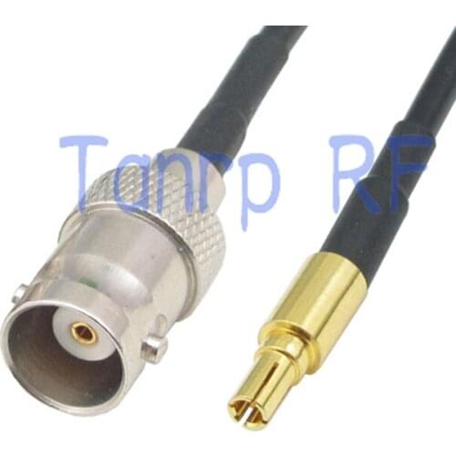 6in CRC9 male plug to BNC female jack RF connector adapter 15CM Pigtail coaxial jumper cable RG174 extension cord