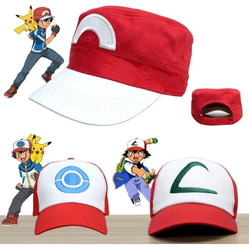 Anime Pokemon Snapback Cap Cartoon Pikachu Figure Cotton Baseball Cap for Men Women Hip Hop Style Birthday Party Cosplay Hat