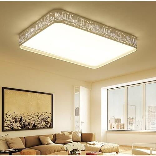 Led ceiling lamp rectangular living room lamp room lamp bedroom lamp simple modern atmospheric household lighting