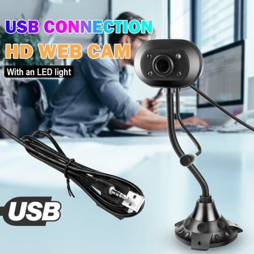 Led Hd Web Camera Webcam Video Usb With Microphone Night Vision Camera For Computer Mac Laptop Desktop Youtube Skype Mini Camera