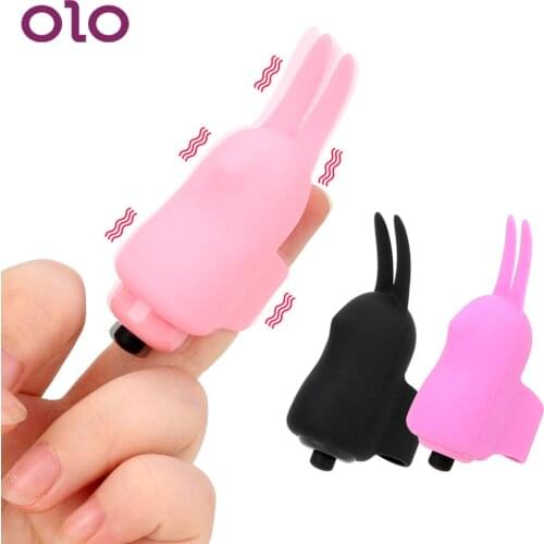 OLO Finger Vibrator Rabbit Ear Tentacitation G-Spot Finger Massage Clitoris Stimulation Female Masturbator Sex Toys For Woman
