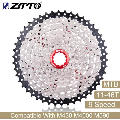 ZTTO Mountain Bike MTB 9 Speed Cassette 9 Velocidade 9S 46T Bicycle Parts Cassete Freewheel Sprocket For M430 M4000 M590 480g