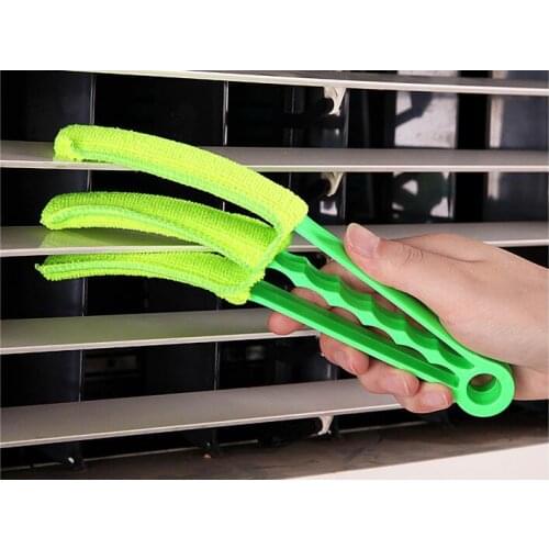 1PC Multifunctional Microfibre Shades Blinds Cleaner Brush Louvers Window Shades Air Conditioner Duster Clean Brush OK 0823