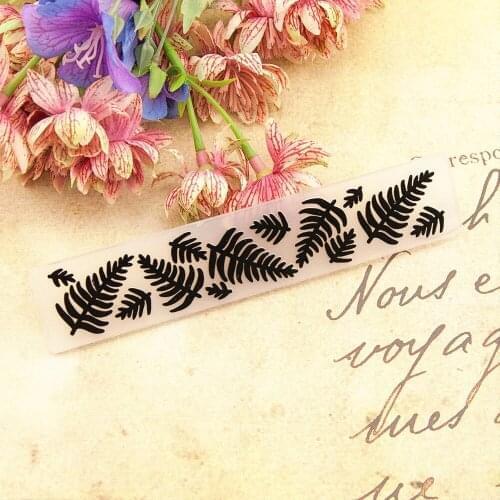 15x3cm plastic Pine leaves craft card making paper card album wedding decoration clip Embossing folders