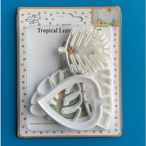 4pcs Leaf Leaves Jungle Biscuit Cookie Mold Cutter Fondant Cake Decorating Sugar Craft Mold DIY Cookie Mold Baking Tools