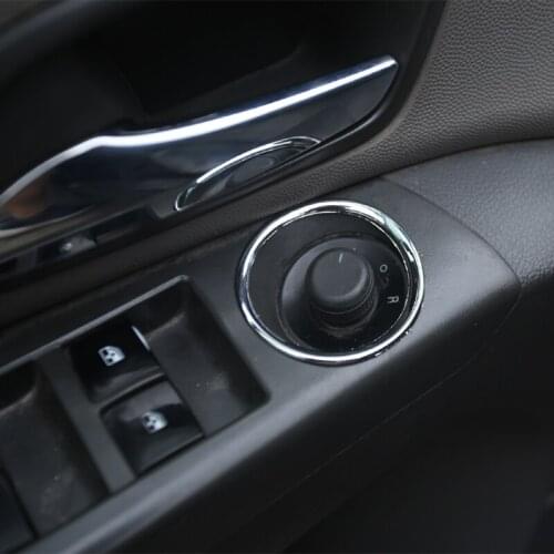 ABS Chrome decorative circle cool rearview mirror knob sequins For Chevrolet Chevy Cruze sedan AVEO Sonic Opel astra mokka Car