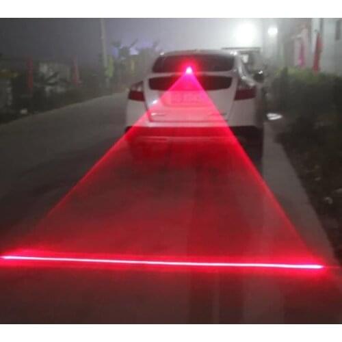Car Auto LED Laser Fog Light Vehicle Anti-Collision Tail Lamp Brake Parking Signal Warning Light Indicators Motorcycle Fog Light