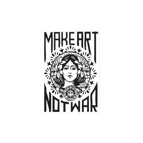 More Style Choose Make Art Not War Film Print Silk Poster for Your Home Wall Decor 24x36inch