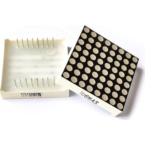 1pcs/lot 3MM 8X8 red common anode high 7mm32 * 32 LED dot matrix digital control module 1008BS