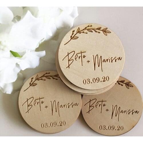 Floral Flower Save The Date Magnets ,Personalized Wooden Fridge Magnets,Wedding decor