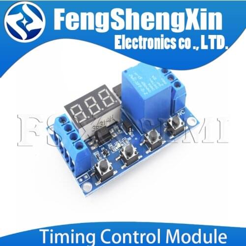 DC 5V 12V 24V LED Light Digital Time Delay Relay Trigger Cycle Timer Delay Switch Circuit Board Timing Control Module DIY