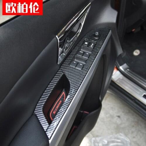 For Suzuki S-CROSS 2014 to 2018 Car glass lift switch panel sequins Inner armrest armrest decorative frame Car-styling