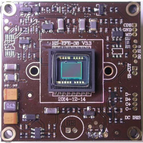 EFFIO-E 1/3" Sony CCD image sensor board ICX810/811 CCD, CXD4140 DSP, 700TVL CCTV camera module chipboard