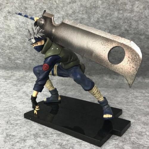 Anime Shippuden Hatake Kakashi Broadsword PVC Action Figure 15.5cm