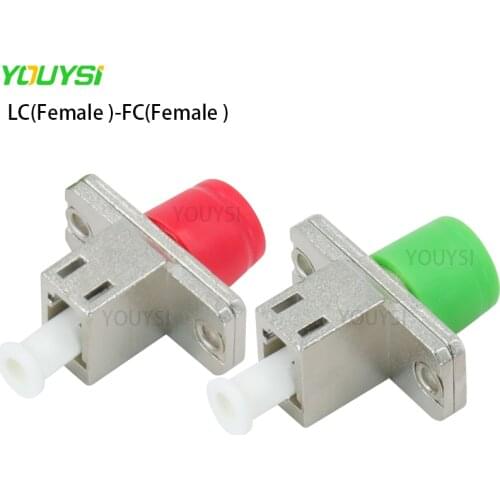 FC Female to LC Female Fiber Adapter Flange Coupler Adapter Fiber Laser Optical Tools single-mode LC-FC