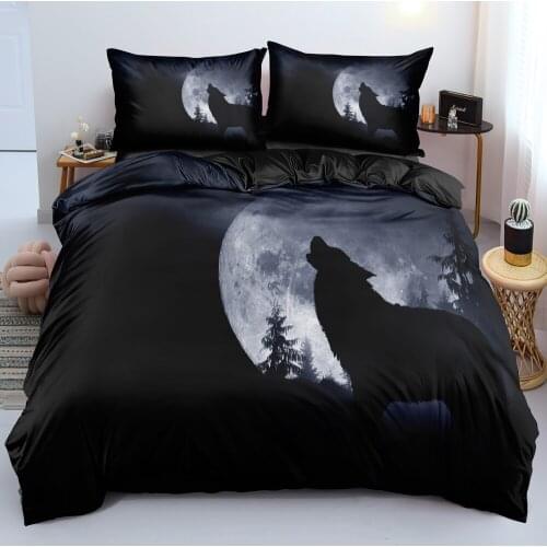 3D Custom-make Bedding sets Animals Duvet cover set Wolf Design King Twin Full size Home textile