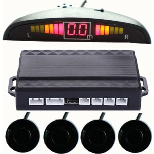 Car small crescent LED Parking Sensor, and the 4 sensor 22MM Backlight band can be tuned to display the vehicle safety system