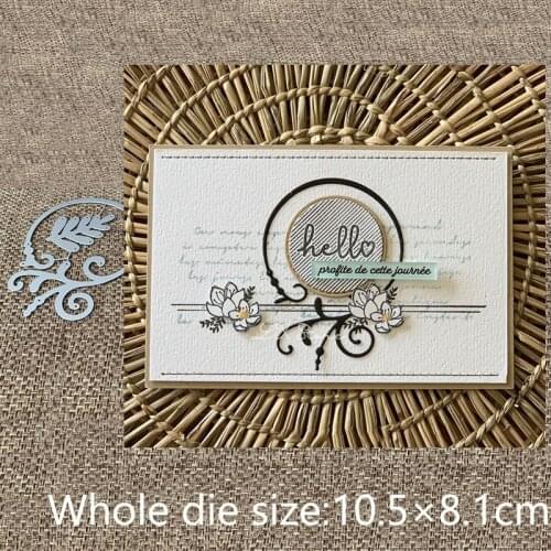 XLDesign Craft Metal Cutting Dies stencil mold leaves circle decoration scrapbook Album Paper Card Craft Embossing die cuts