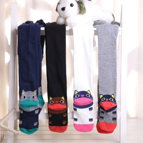 3-8 Year Big mouth animal winter knitting baby tights for girls kids Children Stockings Girls Pantyhose Infant For Girl stocking