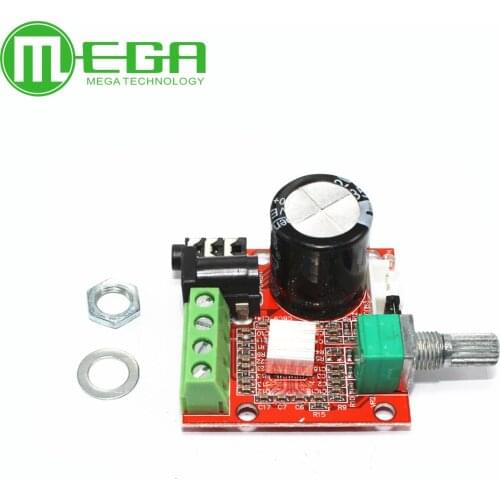 12V Mini Hi-Fi PAM8610 Audio Stereo Amplifier Board 2X10W Dual Channel D Class Lowest Price