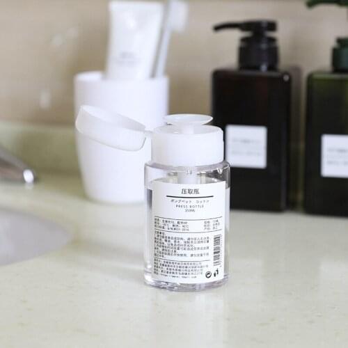 12pcs 200ml Empty Pressure Bottle Nail Polish Remover Lotion Cosmetics Sub-bottle Oil Toner Refillable Container Travel Portable