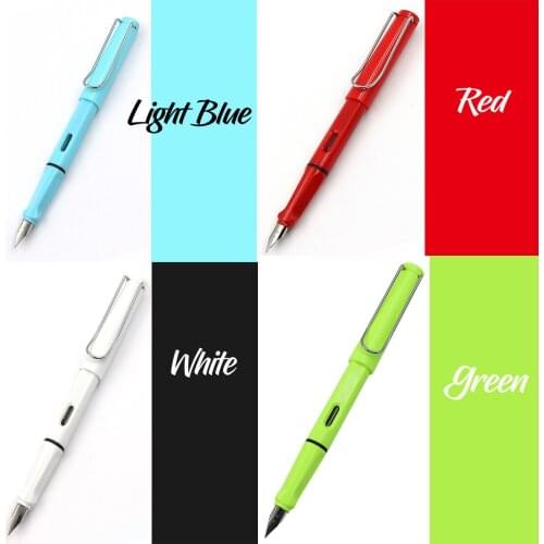 50PCS/Lot Luxury Quality Fashion Various Colors Student Office Fountain Pen School Stationery Supplies Ink Pens Free Custom Logo