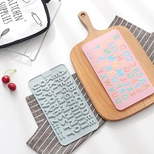 English Alphabet Silicone Mold Letters Chocolate Mold 3d Cake Decorating Tools Tray Fondant Molds Jelly Cookies Baking Mould