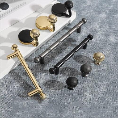 Modern Lightweight Gold Wardrobe Door Solid Hand Nordic Single-hole Drawer Cabinet Small Handle Creative Door Handle