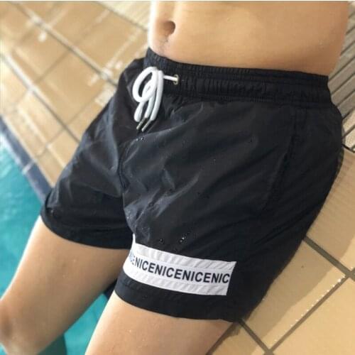 WD948 2019 new trend beach shorts men swimwear sunga summer quick dry board surf swimming trunk boxer men swimsuits swim briefs
