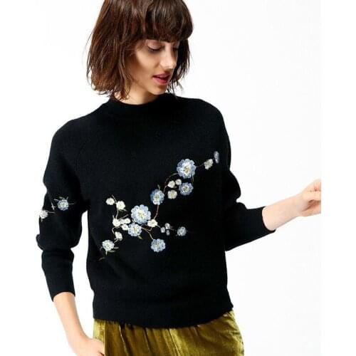 Jumper Poncho Women Sweaters And Pullovers 2018 Spring High-end New Pattern Knitting Rendering Upper Garment Embroidery Sweater